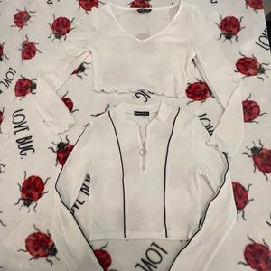 White crop top (X2)
